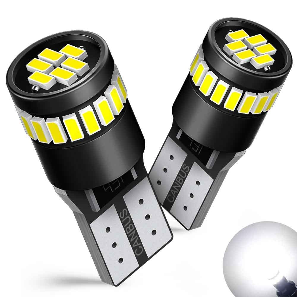 2PCS W16W LED T15 CANBUS Car Backup Reverse Lights Bulb NO OBC ERROR Tail Lamp For Lada Granta Niva Priora Kalina Xray Vesta T10 W5W White