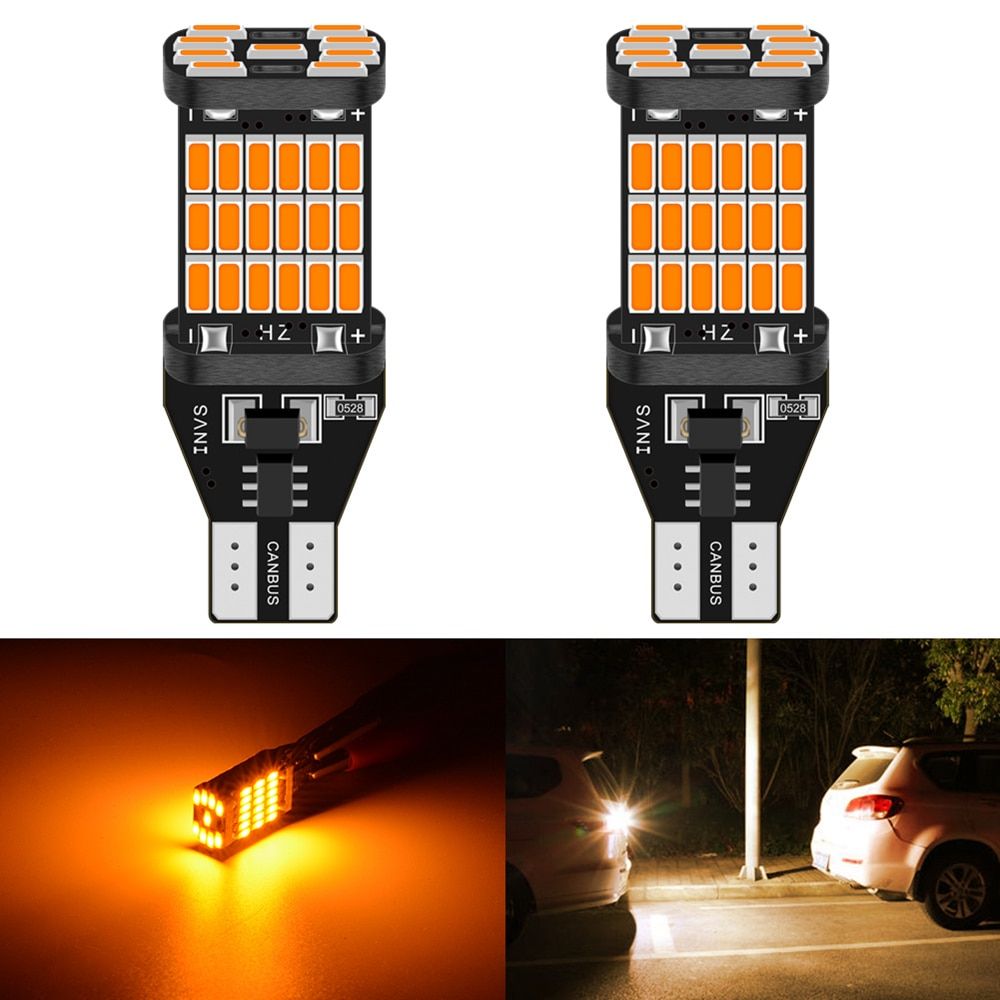 2pcs T15 Led Canbus LED Bulb Car Backup Reverse Lights For Toyota C-HR Corolla Rav4 Yaris Avensis Camry CHR Auris Hilux 921 W16W Amber