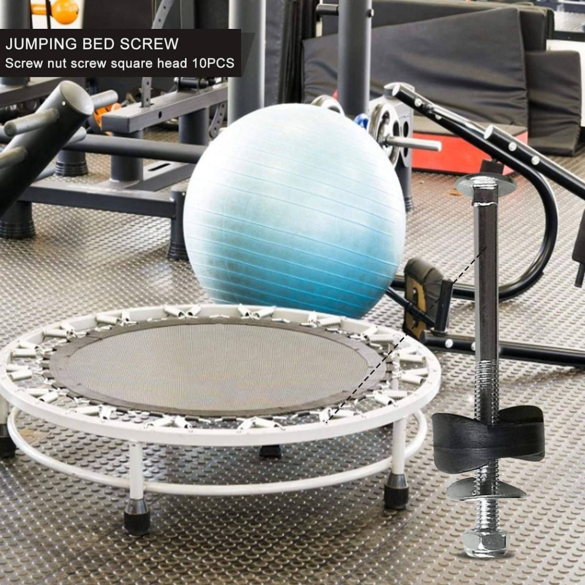 Trampoline Screws Kits, 12Pcs Galvanized Steel Trampoline