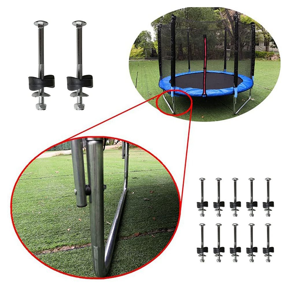 Trampoline Screws Kits, 12Pcs Galvanized Steel Trampoline