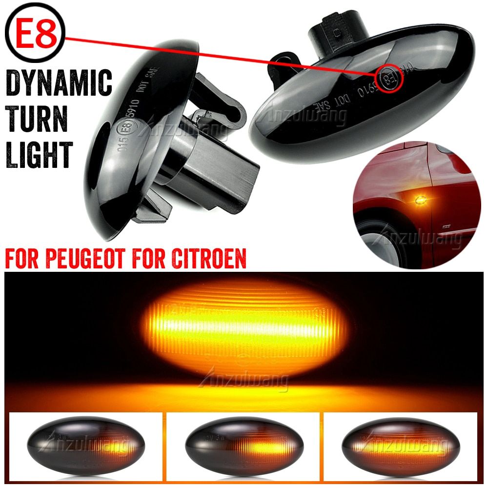 Indicator Light For Peugeot 307 206 207 407 107 607 Citroen C1 C2 C3 C5