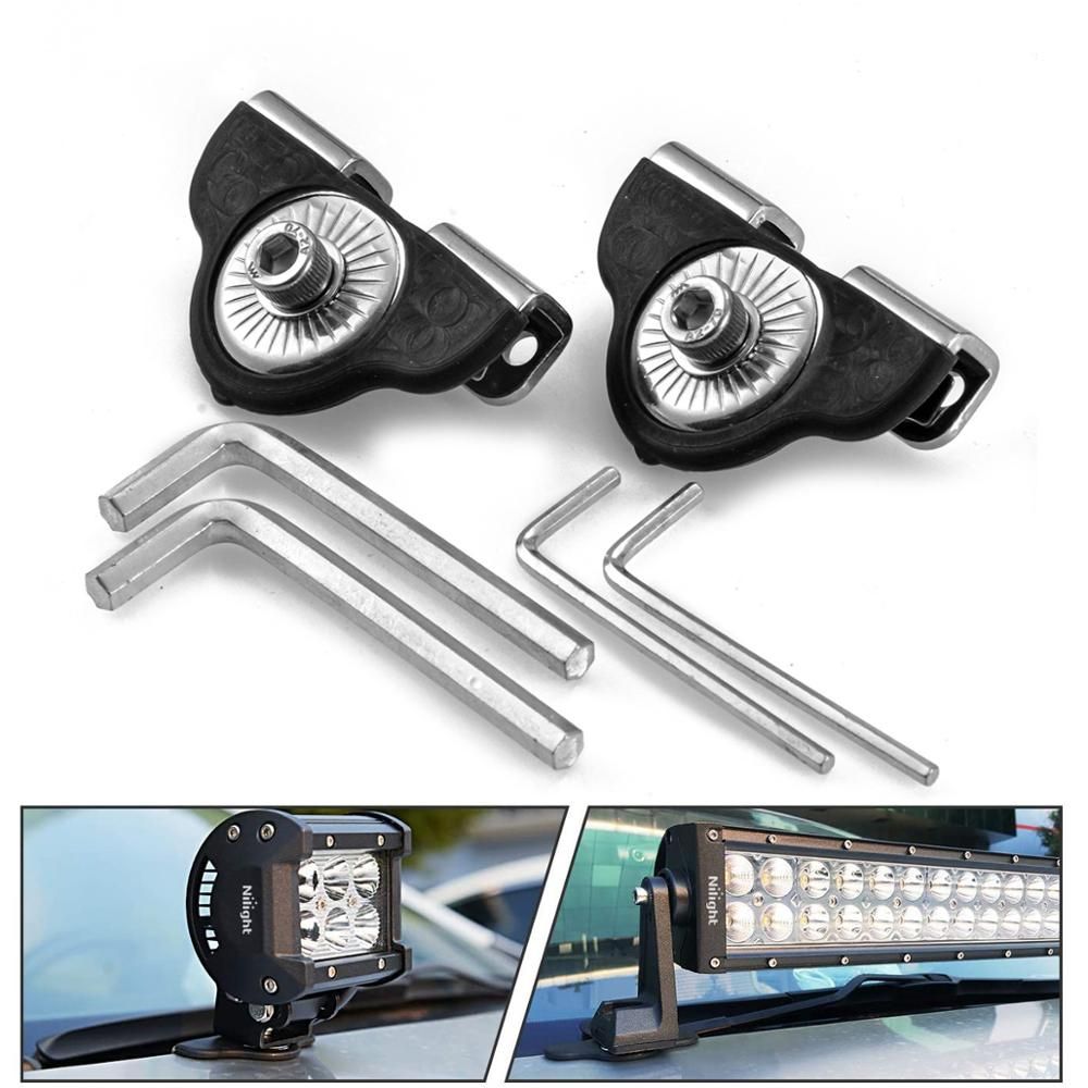 Bonnet Cover Piller Lamp Holder Clamp Clip No Drilling SUV 4WD 4X4 A