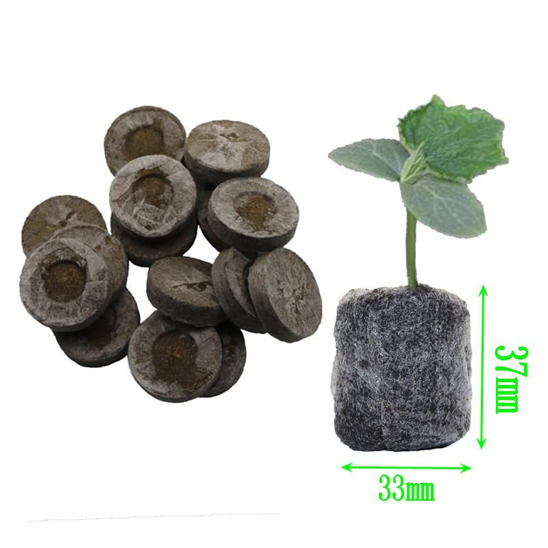 6pcs, Nursery Soil Blocks, Garden Flowers Planting Soil Blocks, Nursery Particles Peat, Seeds Transplant Seedlings Tray