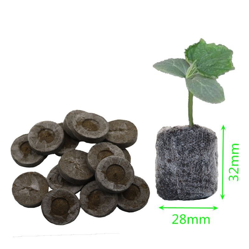 6pcs, Nursery Soil Blocks, Garden Flowers Planting Soil Blocks, Nursery Particles Peat, Seeds Transplant Seedlings Tray