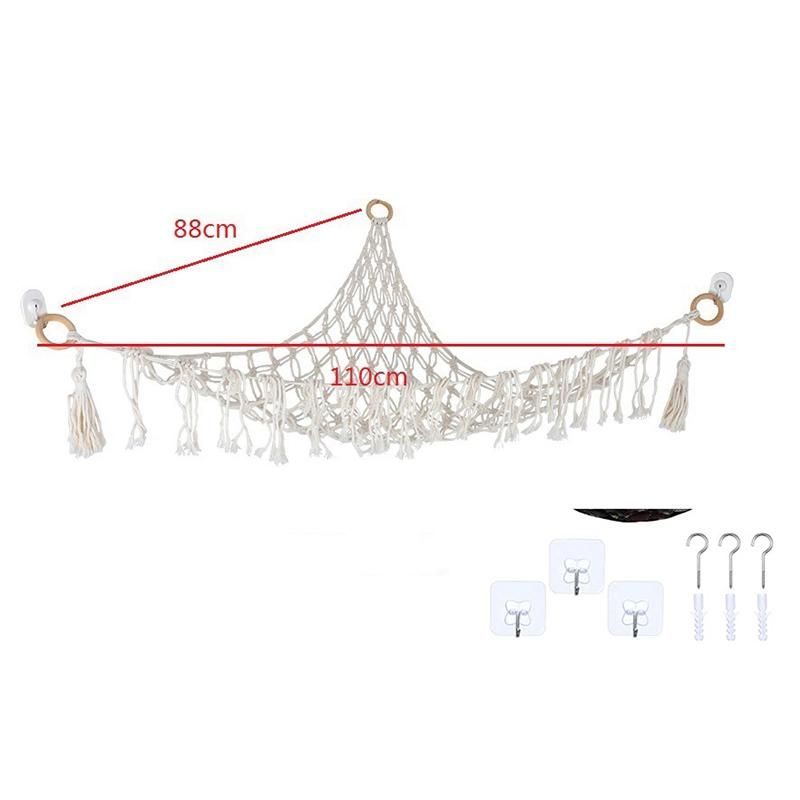 Boho Toy Hammock Animal Storage Net Teddy Bear Hammock Gives or Girls the Best Holiday or Birthday Gift