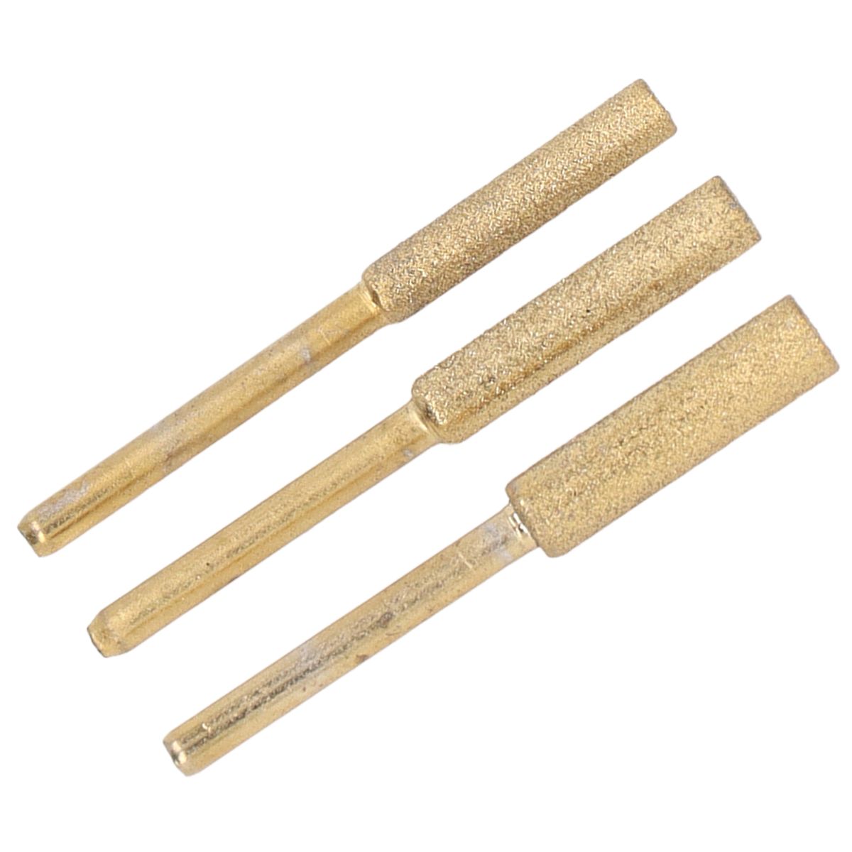 18PCS Ti Plated Emery Grinding Bits Chainsaw Sharpener Burr