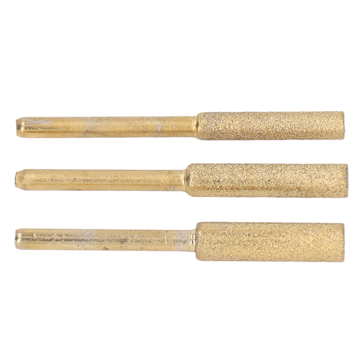 18PCS Ti Plated Emery Grinding Bits Chainsaw Sharpener Burr