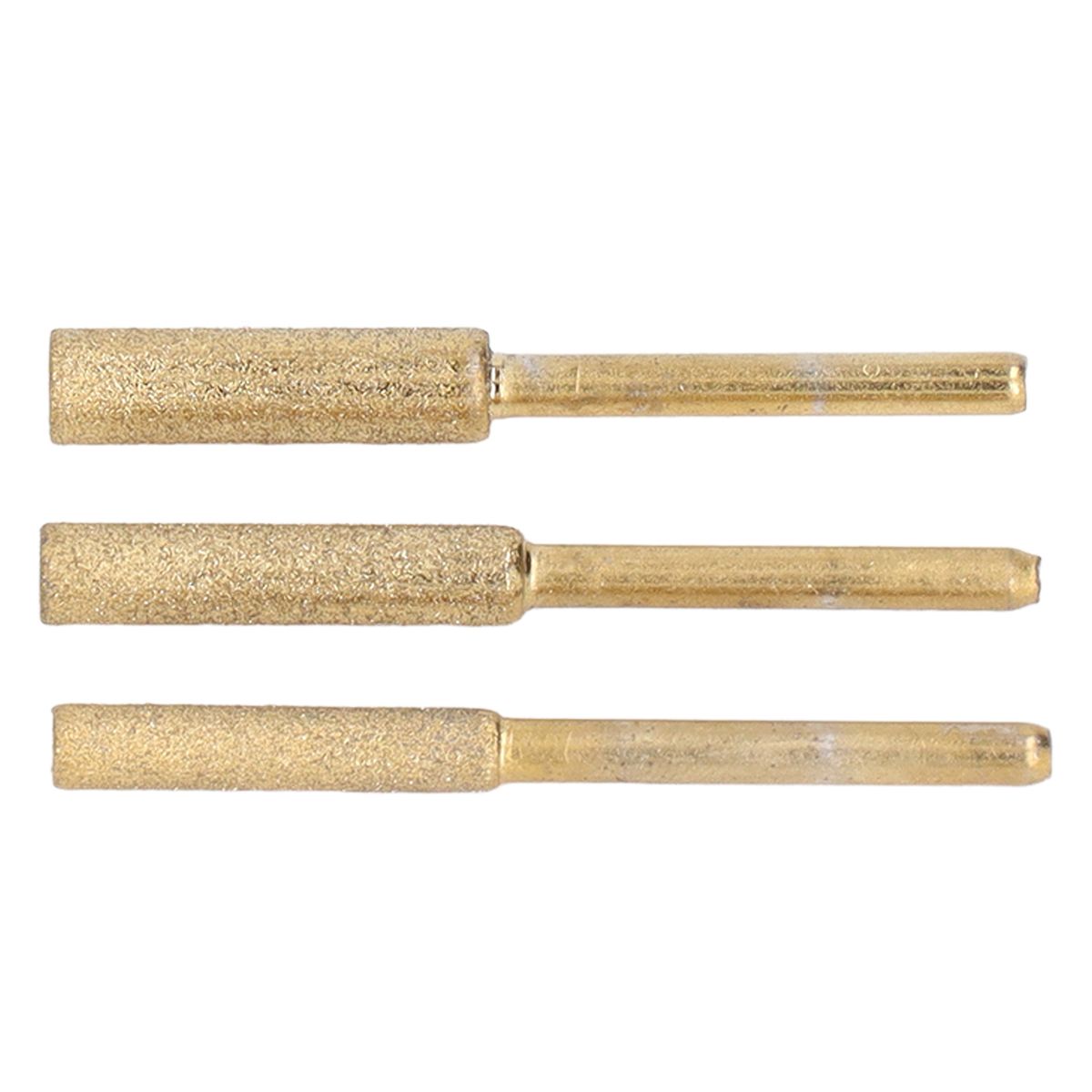 18PCS Ti Plated Emery Grinding Bits Chainsaw Sharpener Burr