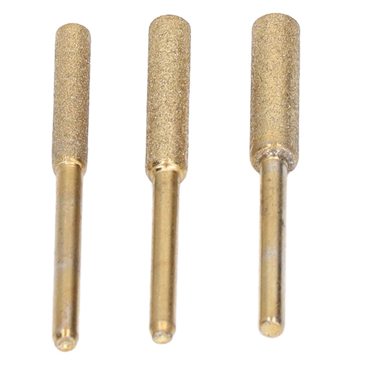 18PCS Ti Plated Emery Grinding Bits Chainsaw Sharpener Burr
