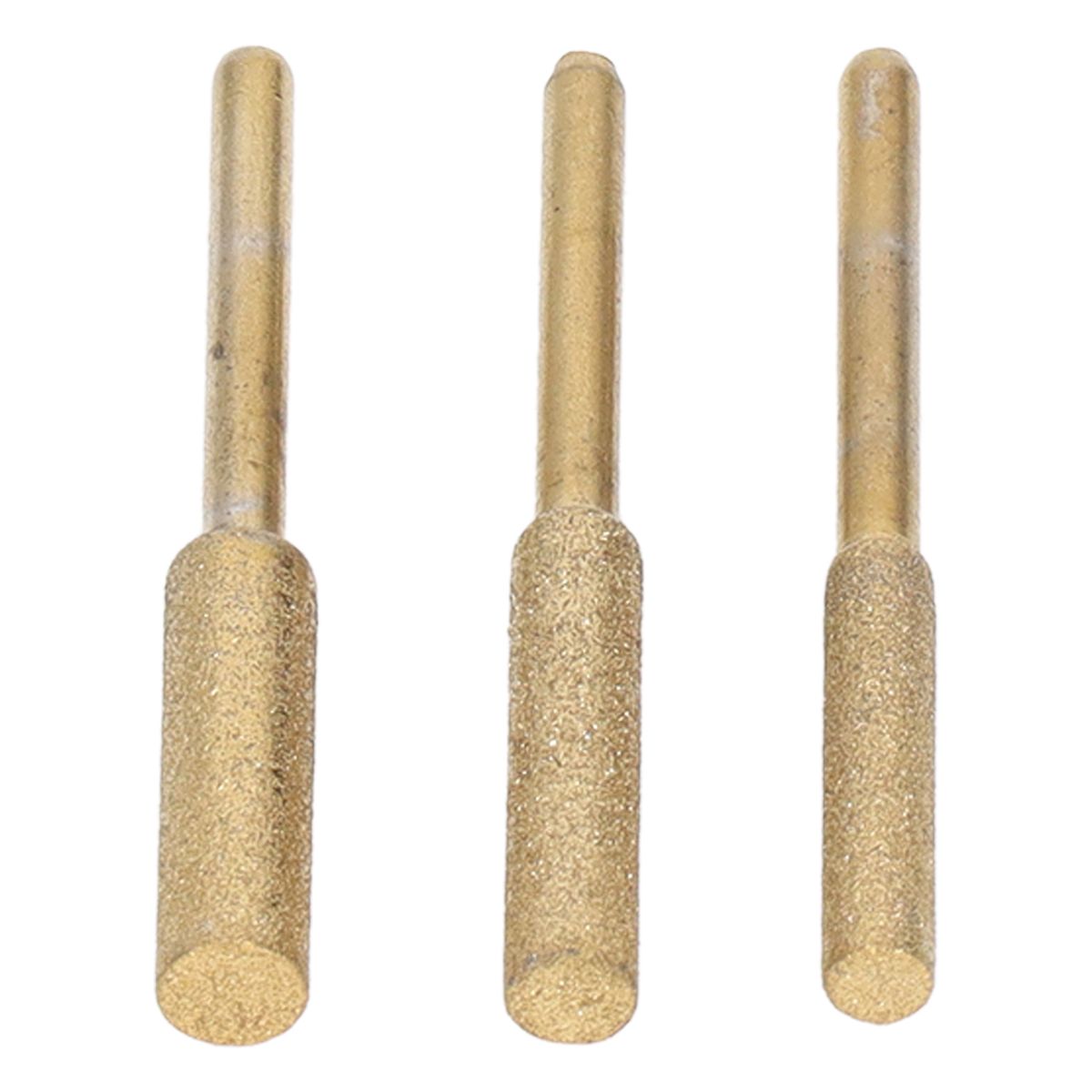 18PCS Ti Plated Emery Grinding Bits Chainsaw Sharpener Burr