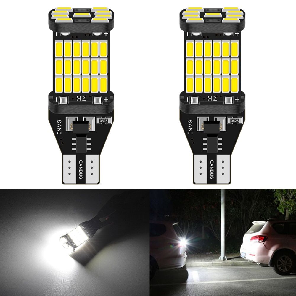2pcs T15 Led Canbus LED Bulb Car Backup Reverse Lights For Toyota C-HR Corolla Rav4 Yaris Avensis Camry CHR Auris Hilux 921 W16W White