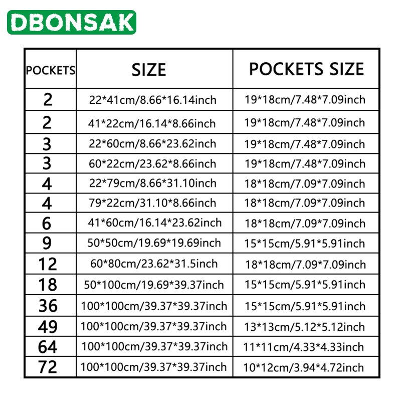 Wall Hanging Planting Bags Garden Vertical Planter Multi Pocket For Wall-mounted Gardening Flower Outdoor Indoor Growing Pots
