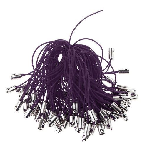 100pcs Mobile Cellphone Braided Lariat Lanyard Cords Dangle Purple