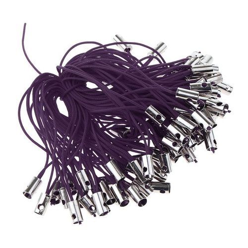 100pcs Mobile Cellphone Braided Lariat Lanyard Cords Dangle Purple