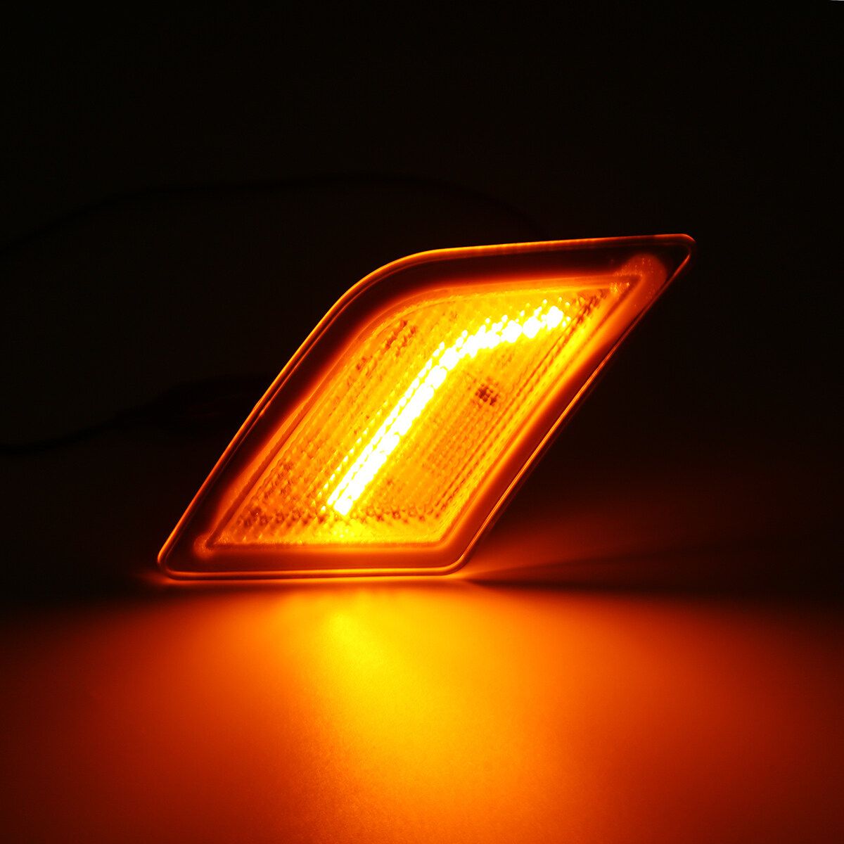 2Pcs Bumper LED Side Marker Indicators Light For Benz W204 C300 C350 C63 08-11 Neutral