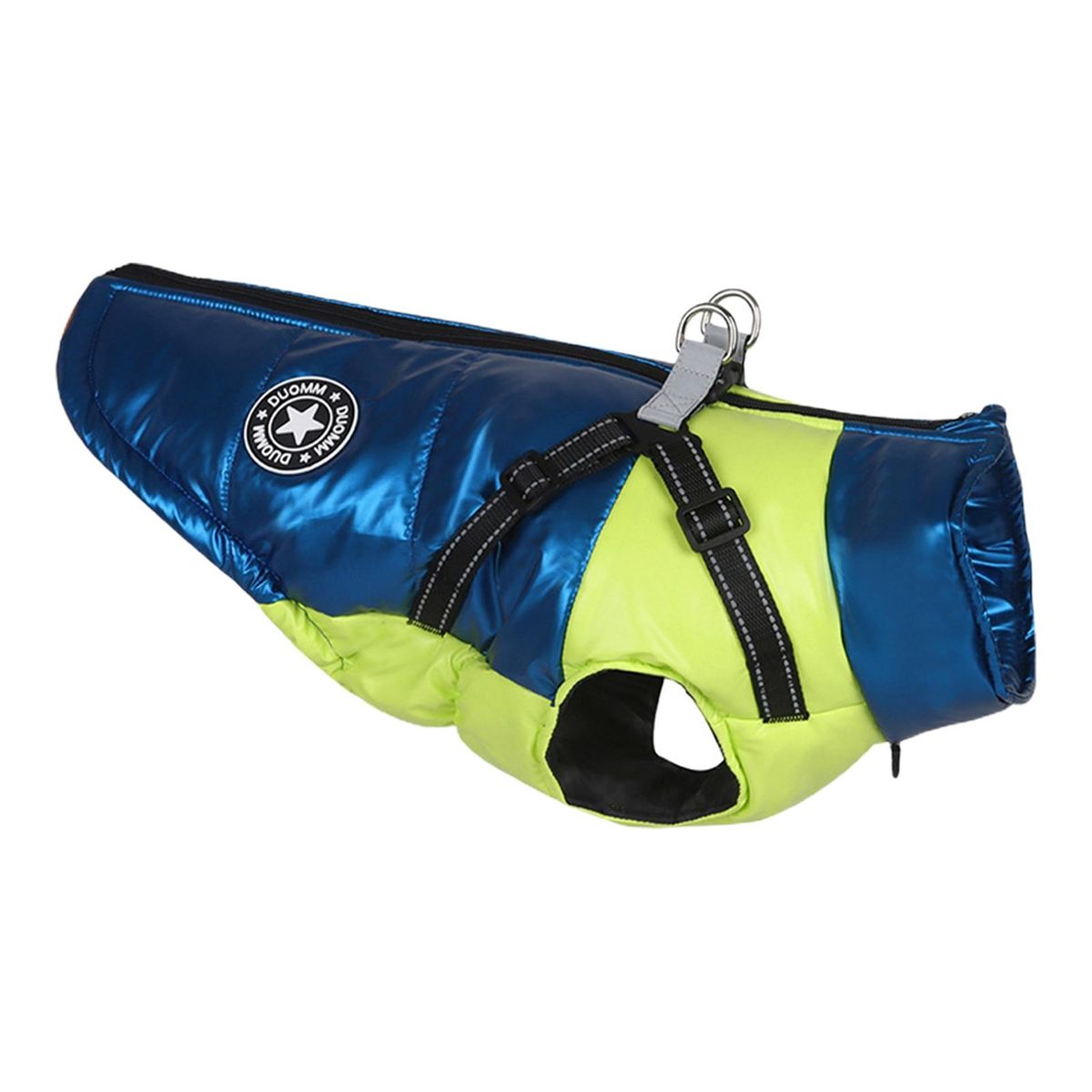 Dog Jacket Autumn Winter Pet Dog Reflective Coat Padded Jacket Blue