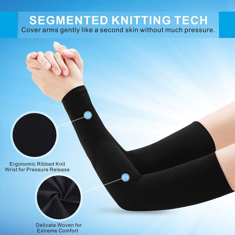 4 Pairs Unisex Cooling Arm Sleeves Cover Cycling R