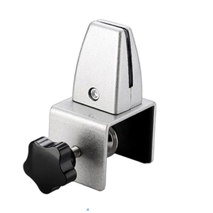 Office Desktop Partition Bracket  Pins Clamp Manual Silver