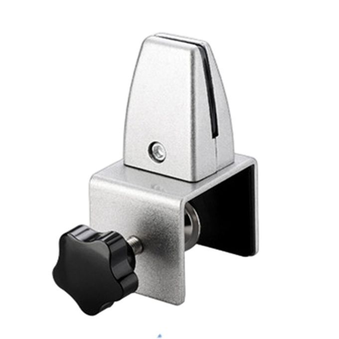 Office Desktop Partition Bracket  Pins Clamp Manual Silver