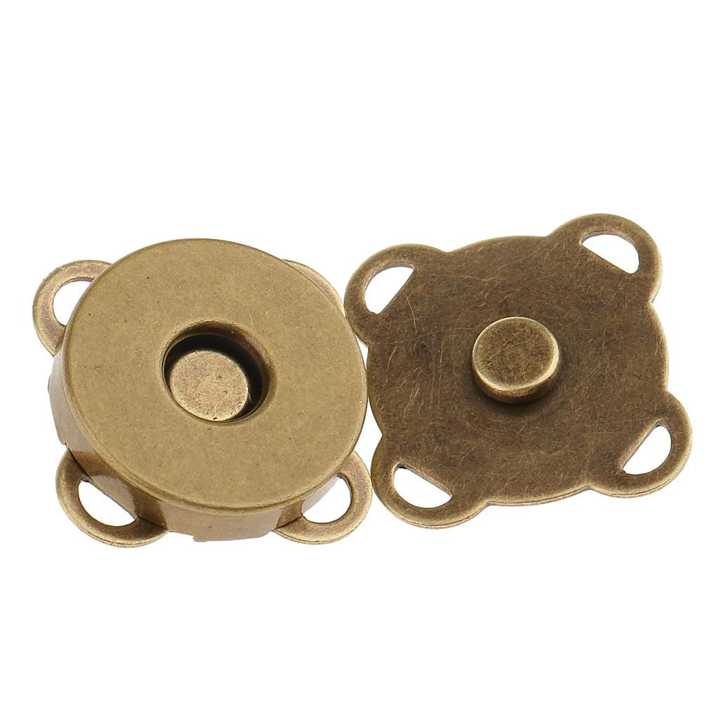20 Sets 14mm Sew In Bag Clasps Button Snaps