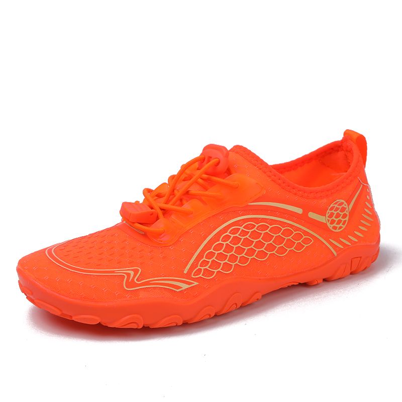 Men's Five Finger Swimming Wading Shoes Beach Shoes Orange