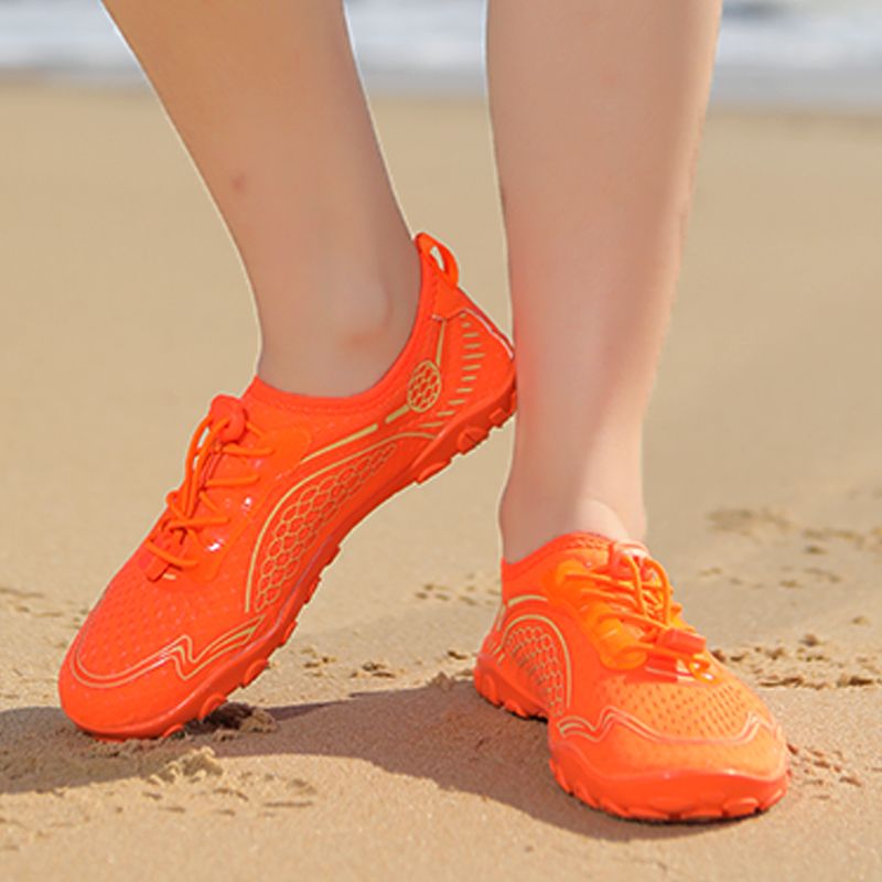 Men's Five Finger Swimming Wading Shoes Beach Shoes Orange
