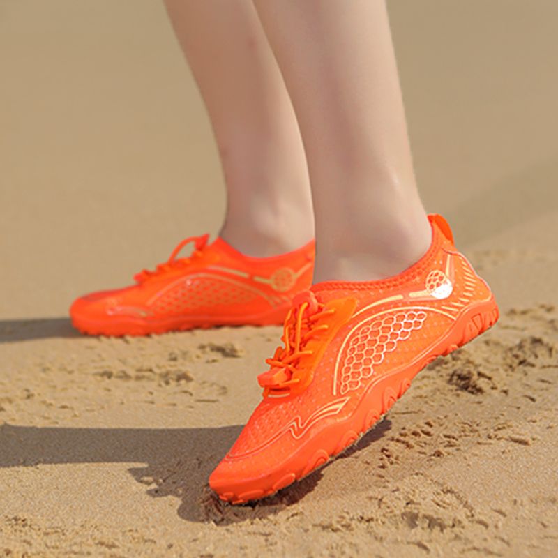 Men's Five Finger Swimming Wading Shoes Beach Shoes Orange