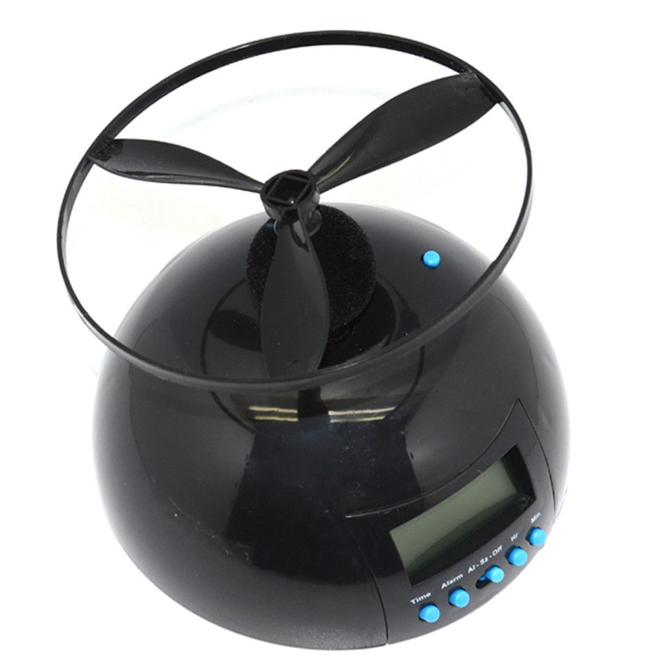 FC-AA Helicopter Flying Alarm Clock Propeller Snooze LED Creative Digital Display For