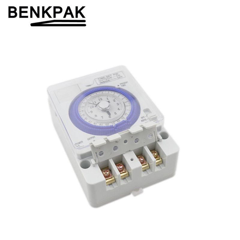 100-240V AC 24Hours Daily Programmable THEBEN Mechanical Timer Swith TB-388 Analog Ti