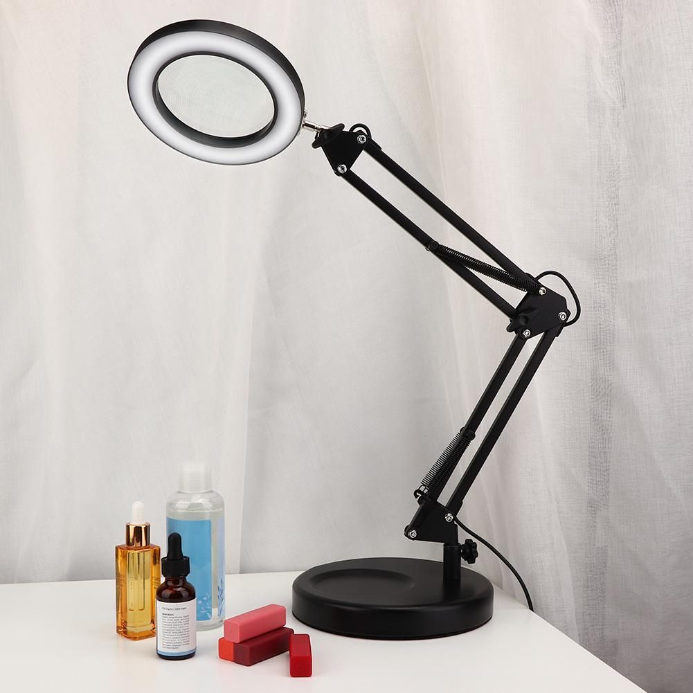 Eye Clip Desk Lamp Creative Foldable Table Lamp Led Study Reading Light Bedroom Bedside Student Metal Landing Light(Black)