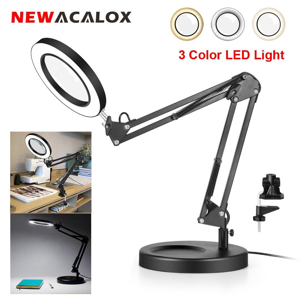 Eye Clip Desk Lamp Creative Foldable Table Lamp Led Study Reading Light Bedroom Bedside Student Metal Landing Light(Black)