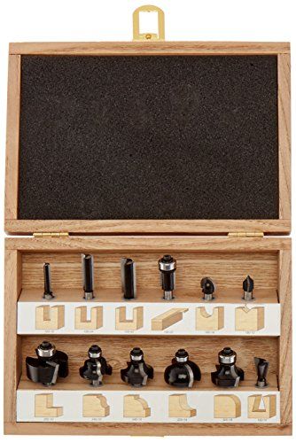 Timberline TRS120 All Purpose 14Inch Shank Router Bit Set 12