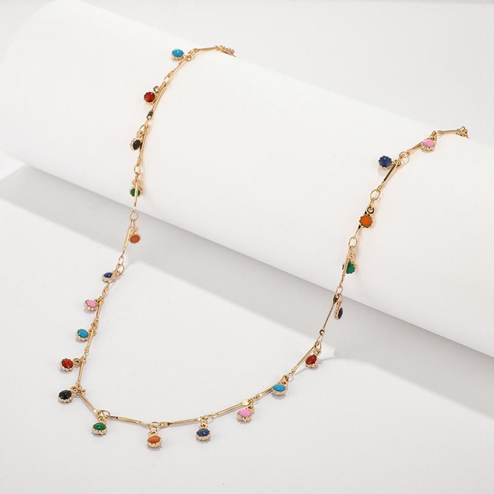 Simple Candy Color Tassel NeckNeckFemale Wild