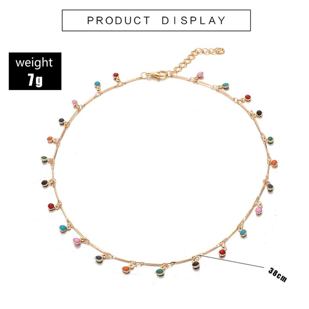 Simple Candy Color Tassel NeckNeckFemale Wild