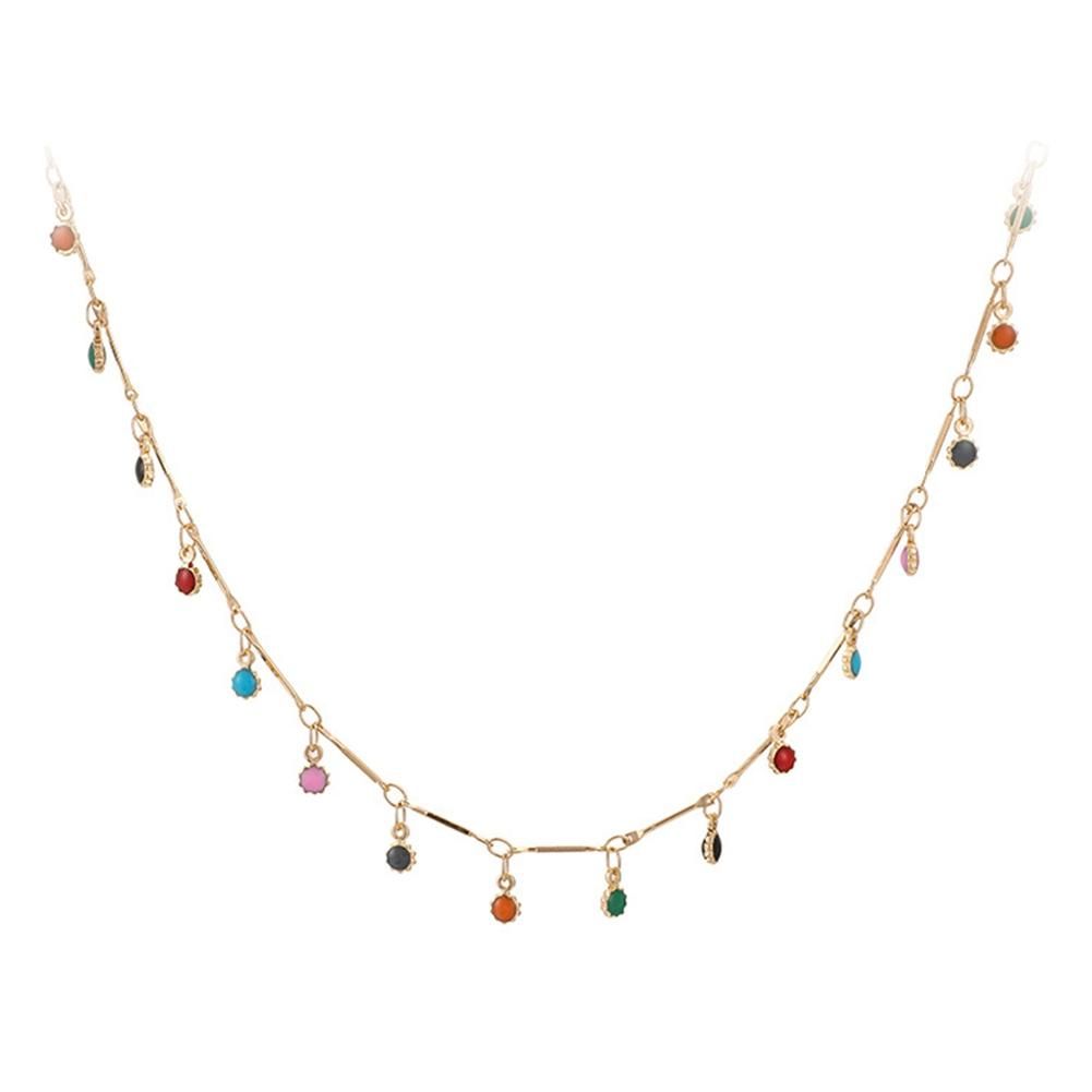 Simple Candy Color Tassel NeckNeckFemale Wild