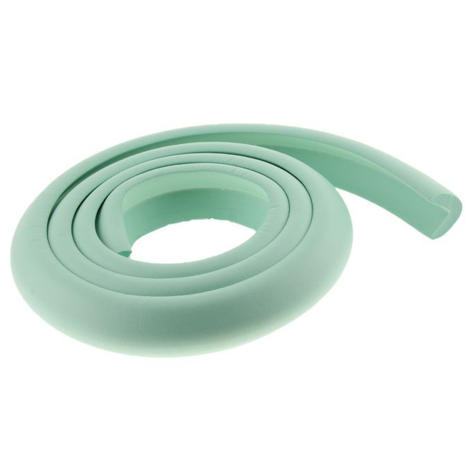 2M L Shape Rubber Strap Edge Guard Baby Safety Corner Protection Green