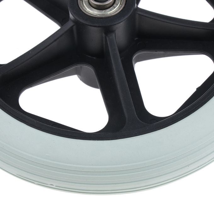 Alloy Frame Wheelchair Front Castors Wheels Replacement Gray 7inch