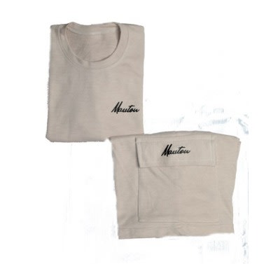 Unisex Nude Crested Tshirt And Cargo Short Set
