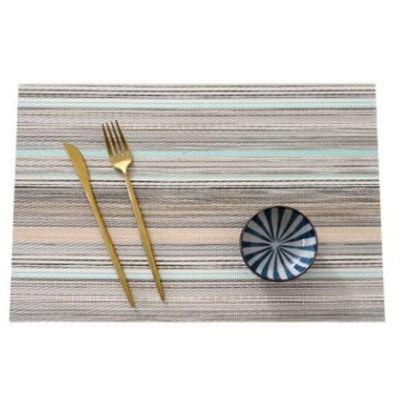 6PCS PVC Non-Slip Table Mat Heat-Resistant Placemats B