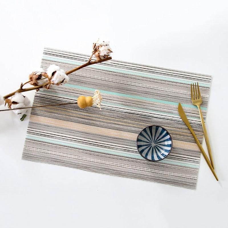 6PCS PVC Non-Slip Table Mat Heat-Resistant Placemats B