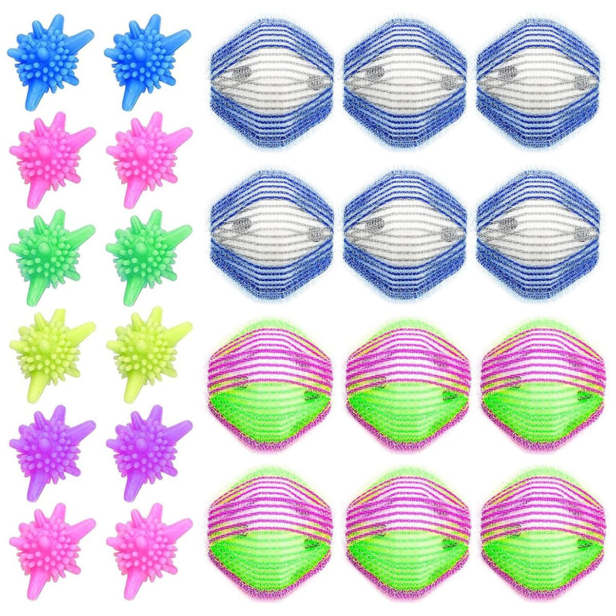 24Pcs Cleaning Ball Washing Machine Cleaning Ball Sets