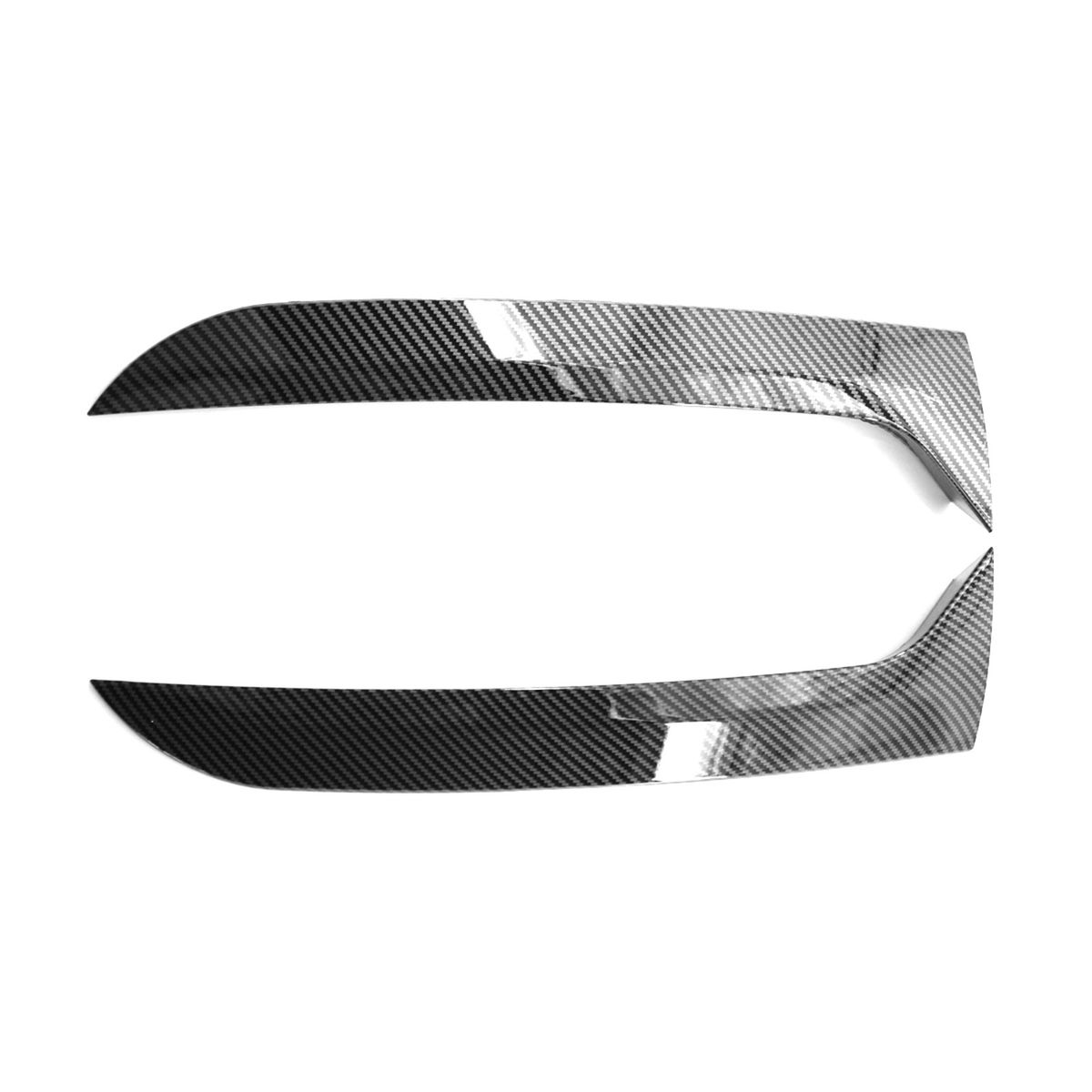 2pcs Rear Window Side Spoiler Canard Splitter Trim