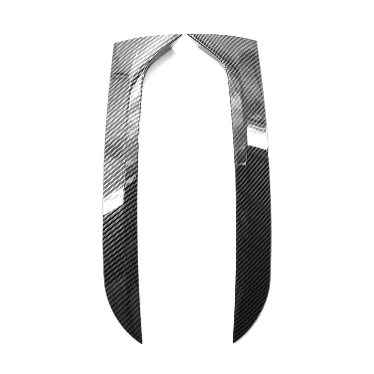 2pcs Rear Window Side Spoiler Canard Splitter Trim