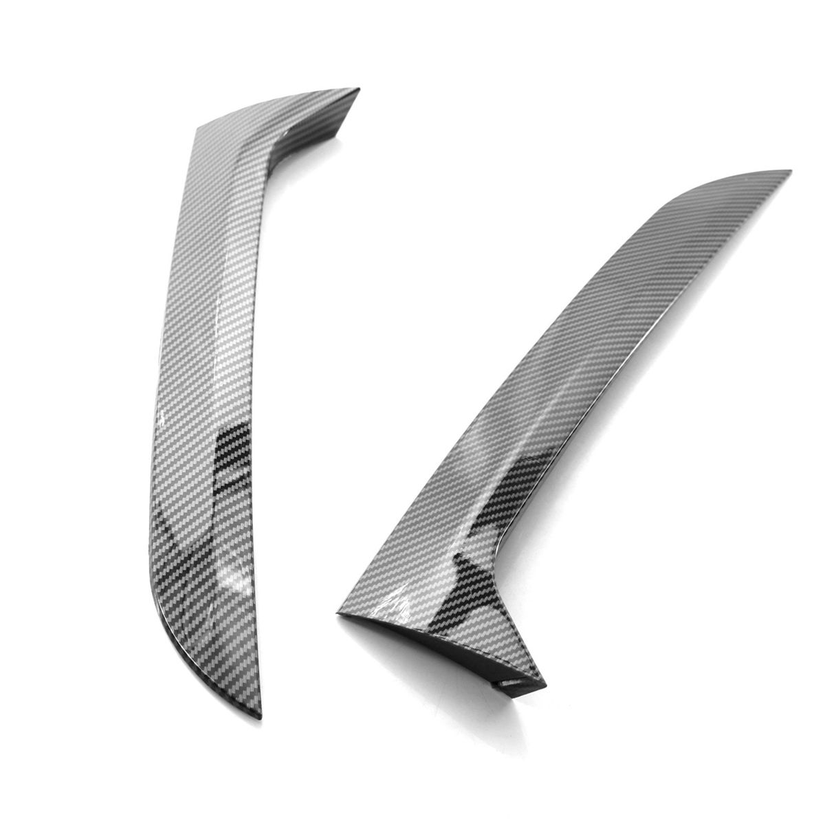 2pcs Rear Window Side Spoiler Canard Splitter Trim