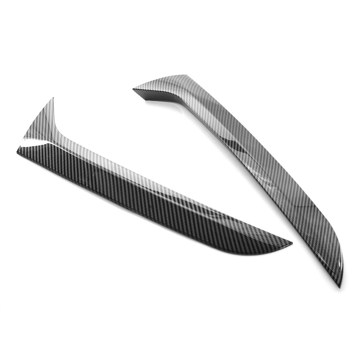 2pcs Rear Window Side Spoiler Canard Splitter Trim