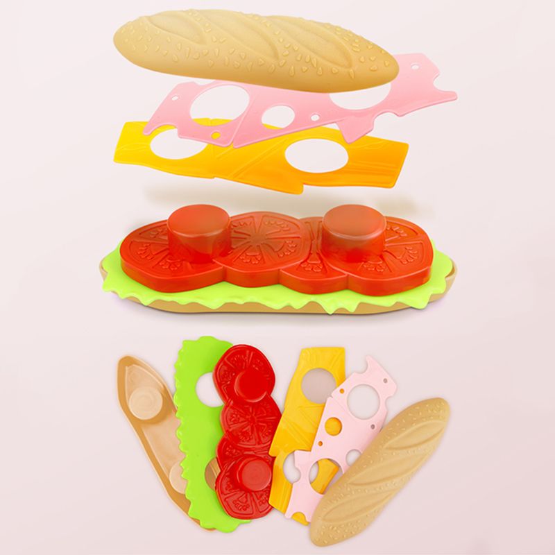 Food Hotdog Children Simulation Set Hamburger Toy Kitchen