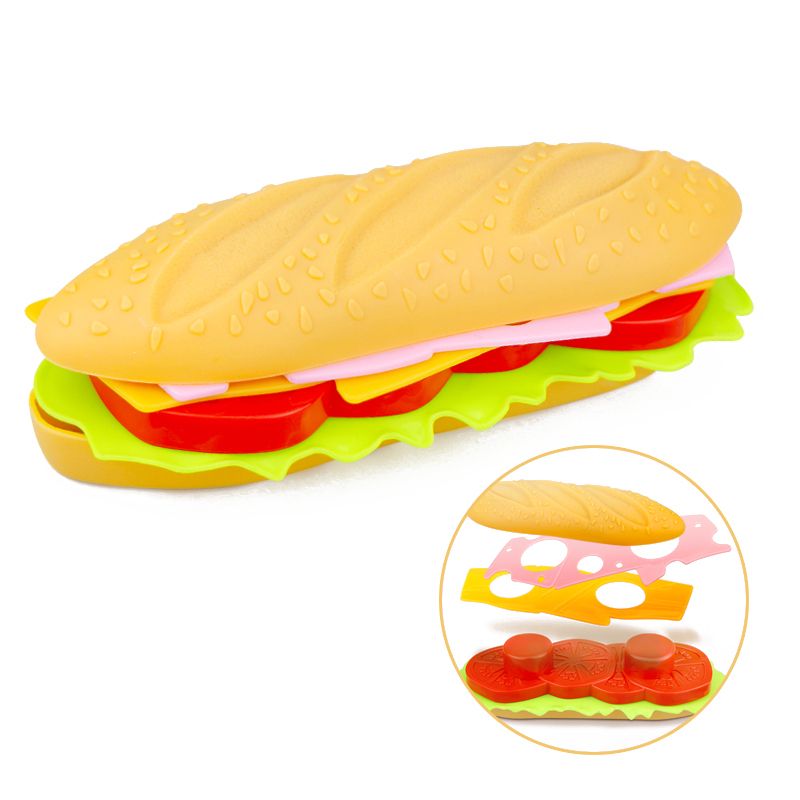 Food Hotdog Children Simulation Set Hamburger Toy Kitchen