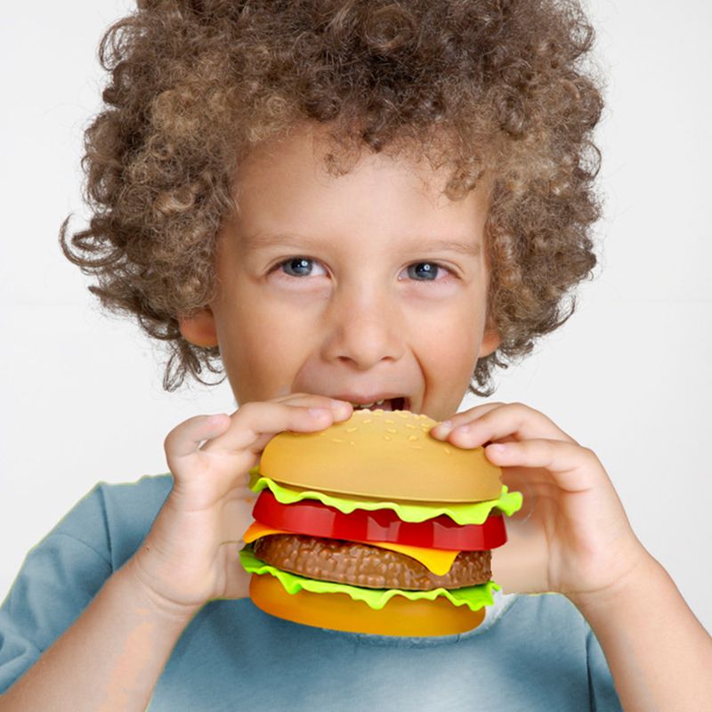 Food Hotdog Children Simulation Set Hamburger Toy Kitchen