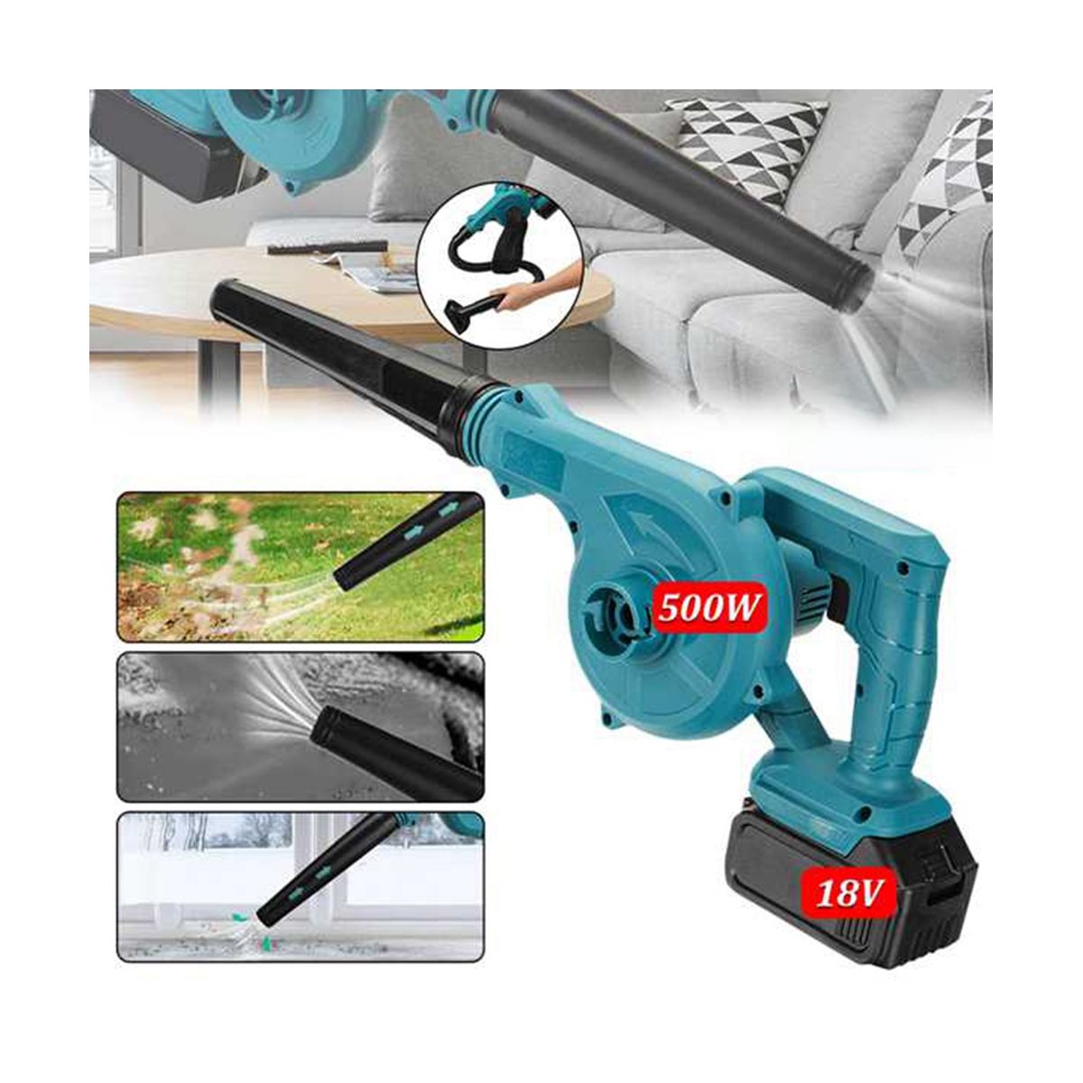 Cordless Electric Air Blower & Suction Handh