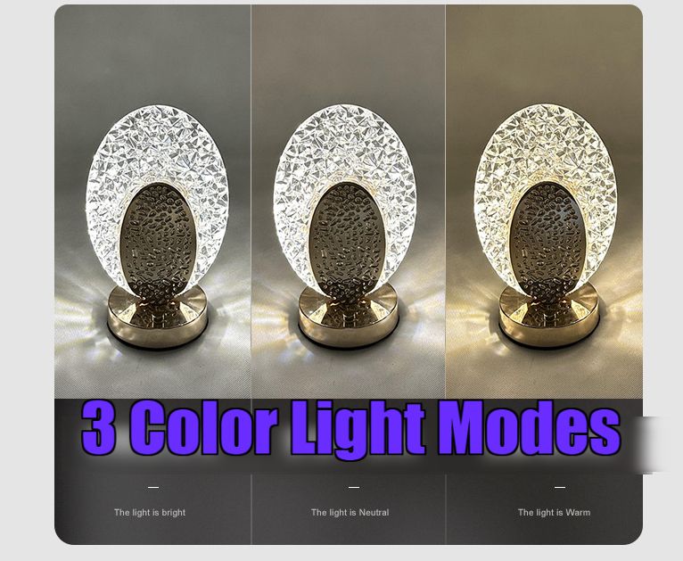 Rechargeable Touch Control:Desktop Light/Bed Light